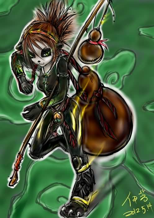 台服魔兽战网:熊猫人绘图大赛得奖作品欣赏