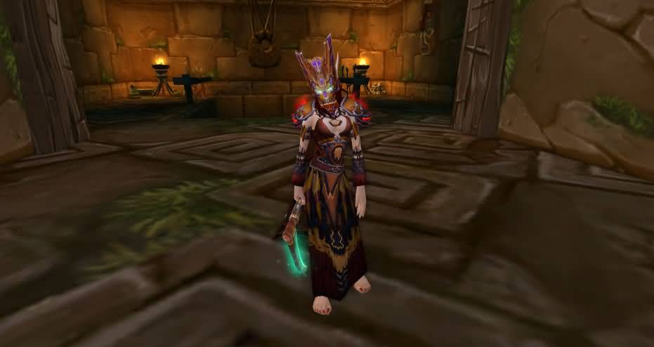 魔兽血精灵术士与食人妖风格造型