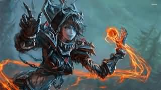 魔兽世界《顽皮的美女战士》壁纸