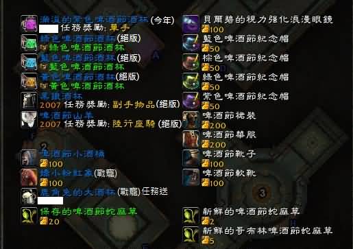 2013年啤酒节成就详图解说