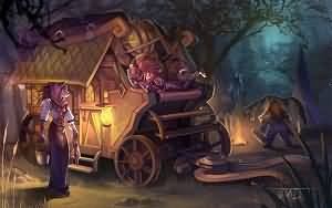 魔兽世界绘画:菲奥拉的马车