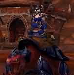 可爱小熊猫的蓝色幻化