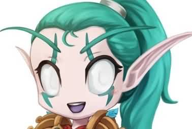 《魔兽世界》角色插画:美国女玩家原创超萌系(一)
