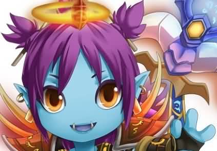 《魔兽世界》角色插画:美国女玩家原创超萌系(二)