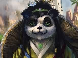 WOW玩家原创绘画：《熊猫人》