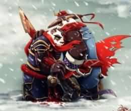 魔兽世界绘画:熊猫人双雄对决