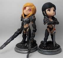 魔兽手工软陶：来自金色平原的奥露菲与洛莉丝