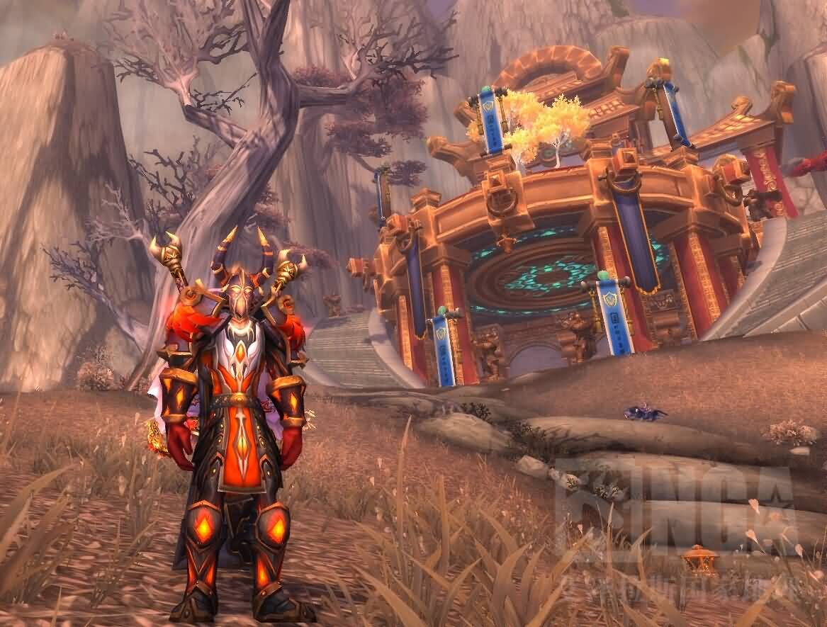 暗夜男板甲幻化欣赏：搭配新坐骑 战火梦魇兽