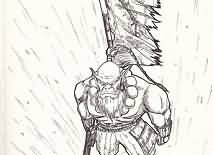 速写本创作魔兽绘画作品