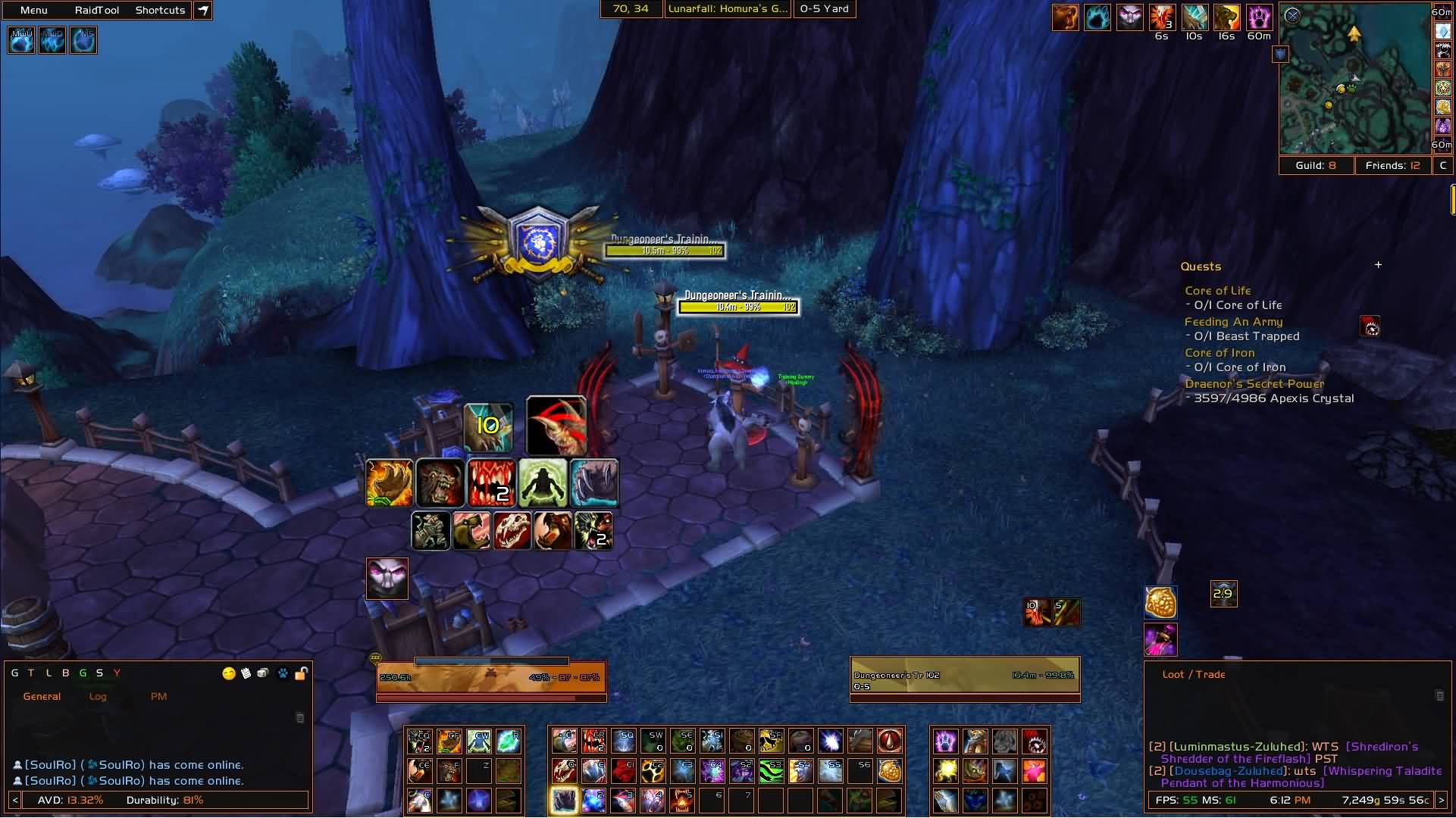 德拉诺之王熊德及猫德TMW实用字符串