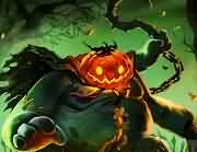 万圣节绘画：大白胖 顶个南瓜的憎恶