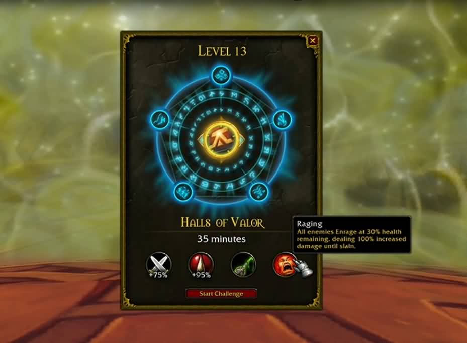 7.0五人本挑战模式总结,需充能的挑战模式钥石开启副本